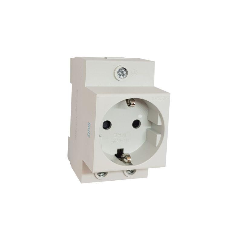 Розетка с заземл контактом на DIN-рейку